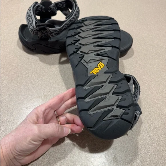 Teva Black and Gray Patterned Strap Sandals - Picture 4 of 5